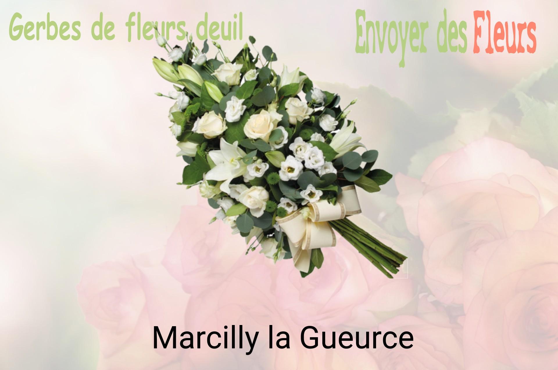 Gerbe de fleurs de deuil livrée à Marcilly-la-Gueurce