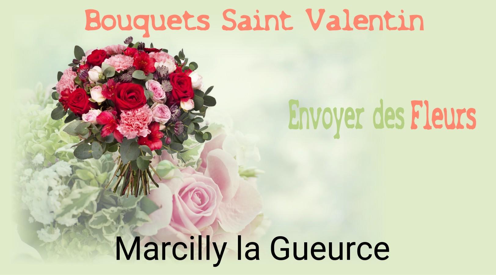 Roses de Saint-Valentin livrées à Marcilly-la-Gueurce